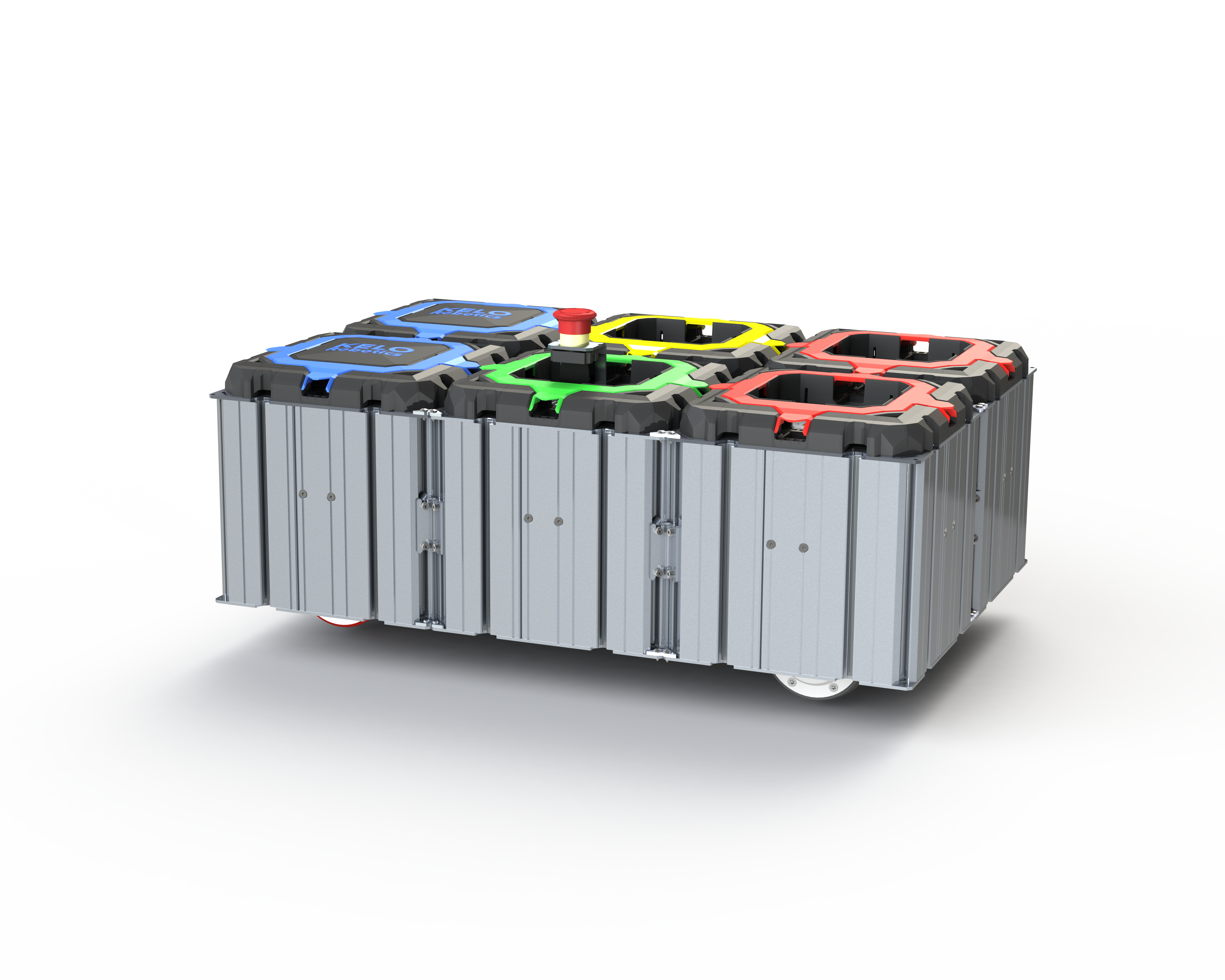 2-active-2-passive wheel configuration